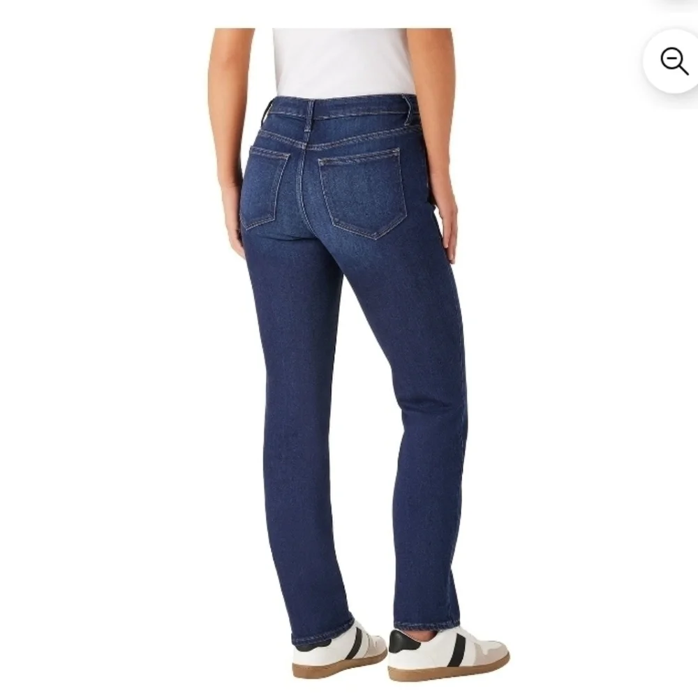 Member's Mark Women's High-Rise Straight Jeans Stretch Leg Fit